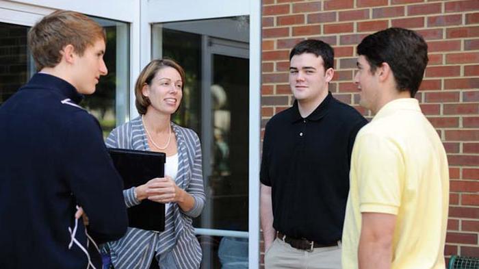 Dr. Robicheaux with students